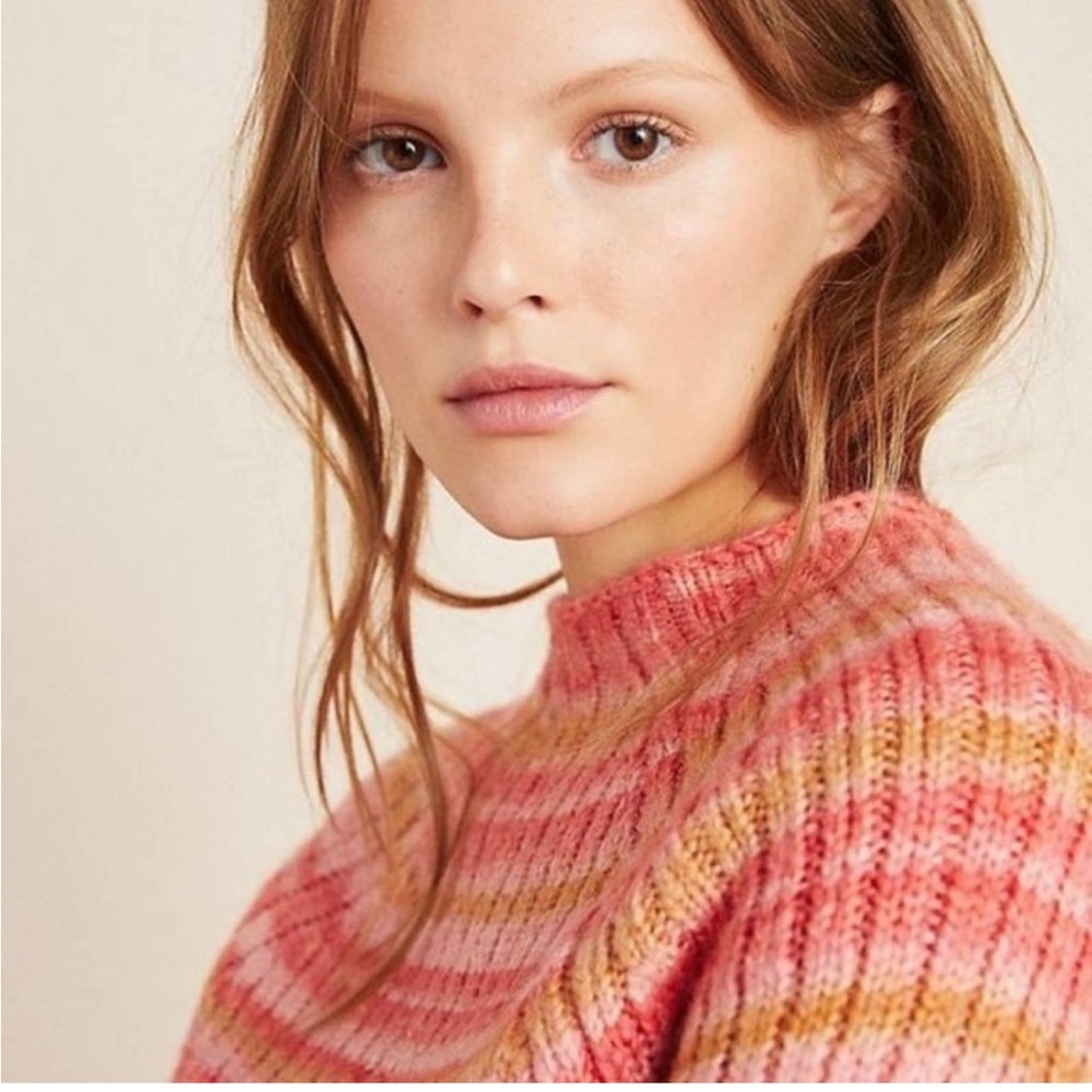 ✨ Anthropologie Drea Space-Dyed Sweater Sz S - Picture 4 of 7